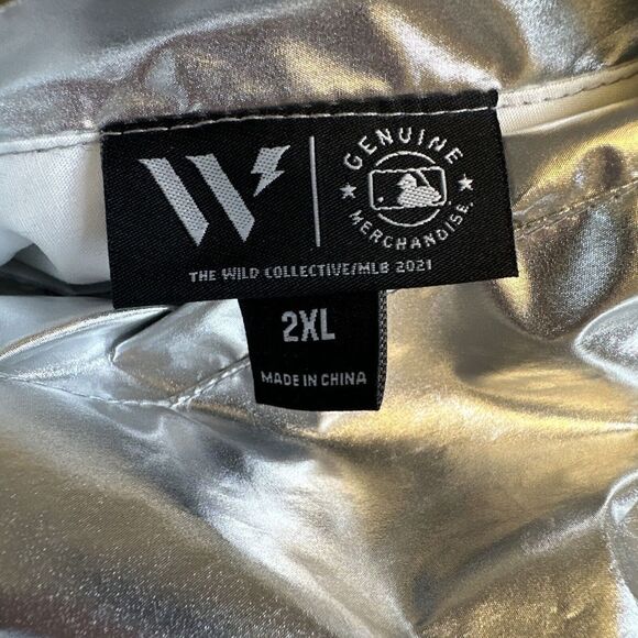 NEW MLB CHICAGO CUBS THE WILD COLLECTIVE WOMEN'S REVERSIBLE 1914 JACKET 2XL - Picture 10 of 10